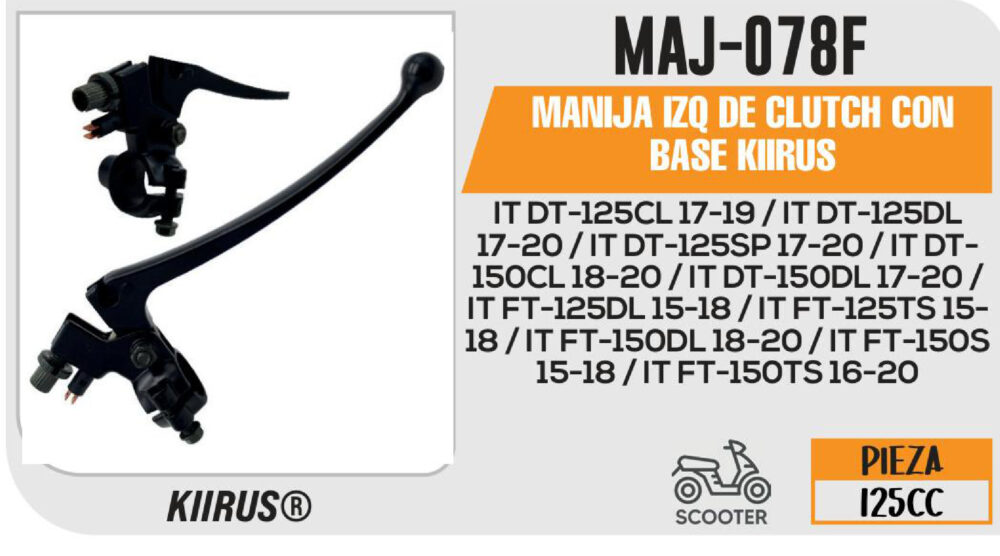 MANIJA IZQ DE CLUTCH CON BASE