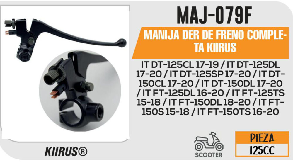 MANIJA DER DE FRENO COMPLETA