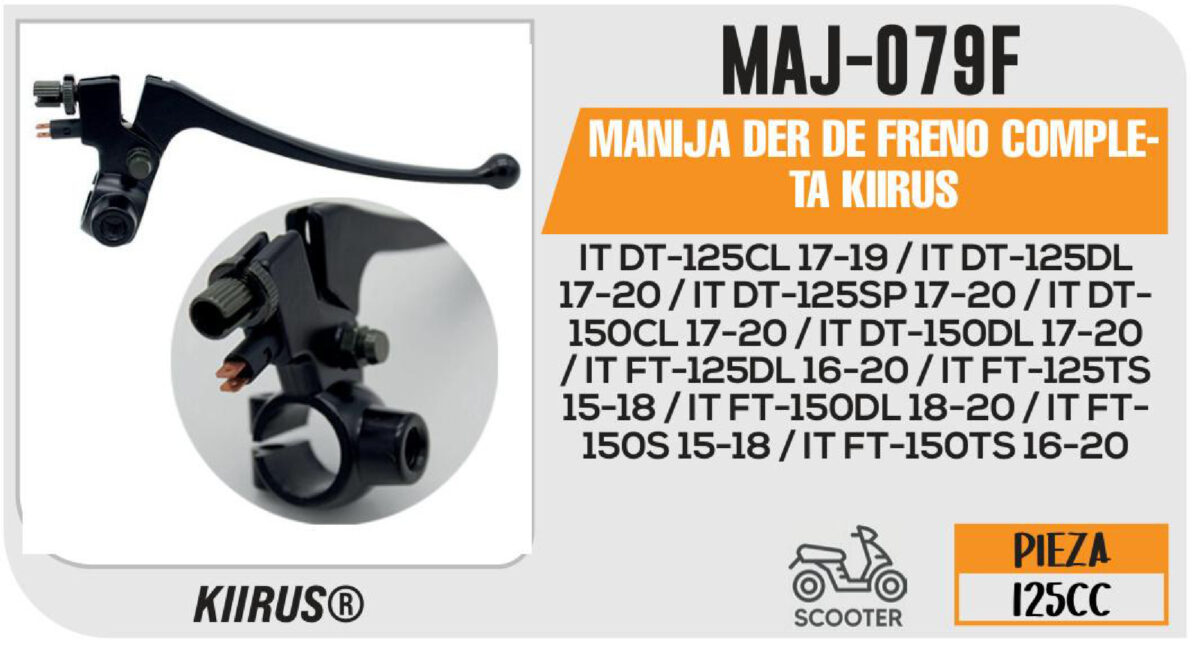 MANIJA DER DE FRENO COMPLETA