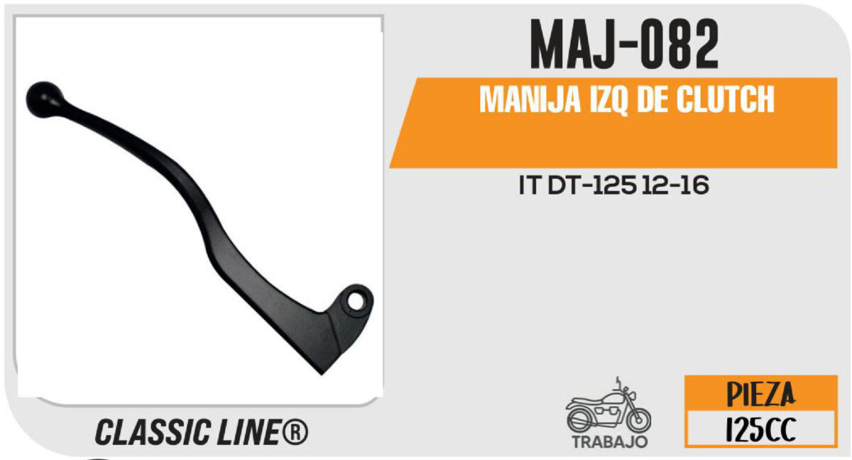 MANIJA IZQUIERDA DE CLUTCH NEGRA