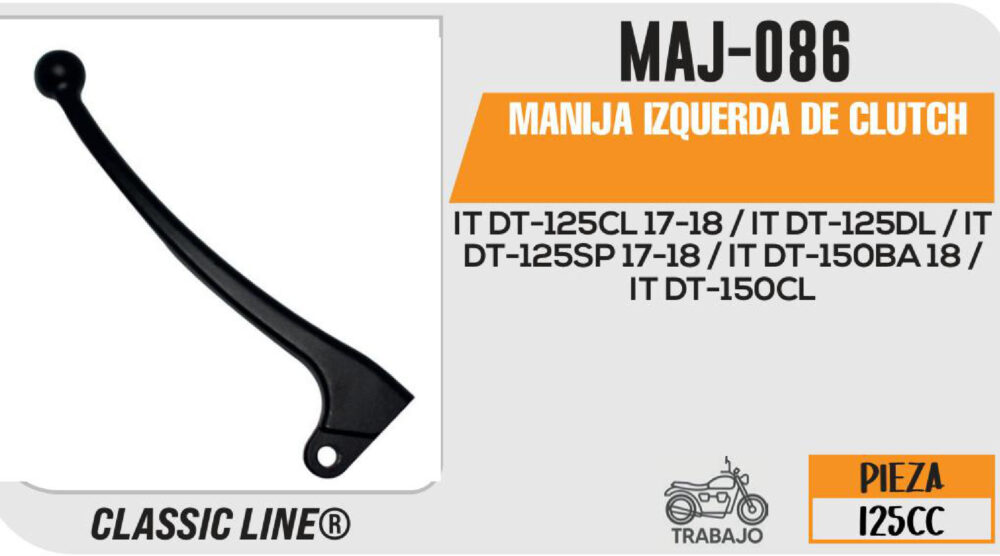 MANIJA IZQUIERDA DE CLUTCH NEGRA