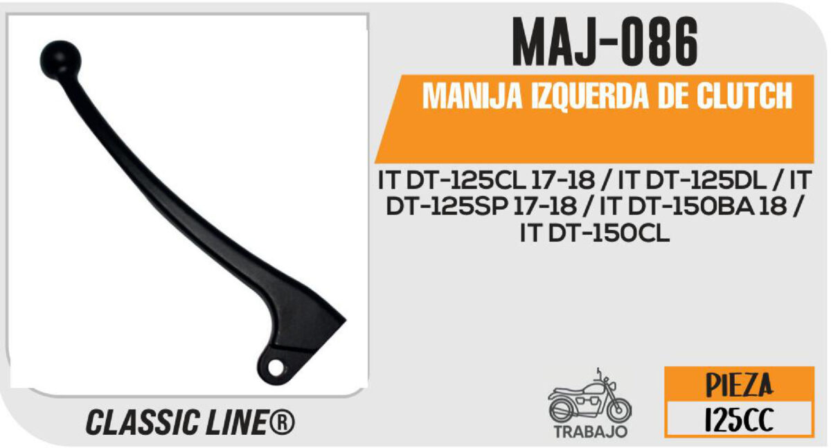 MANIJA IZQUIERDA DE CLUTCH NEGRA