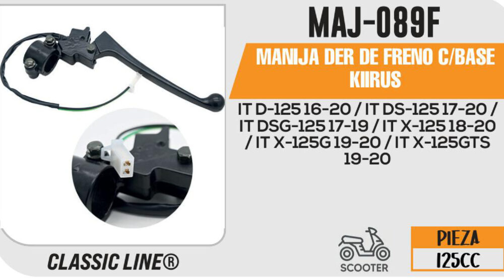 MANIJA DER DE FRENO C/BASE
