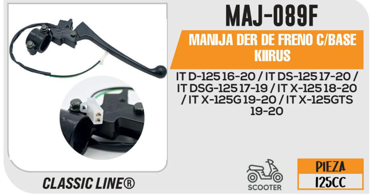 MANIJA DER DE FRENO C/BASE