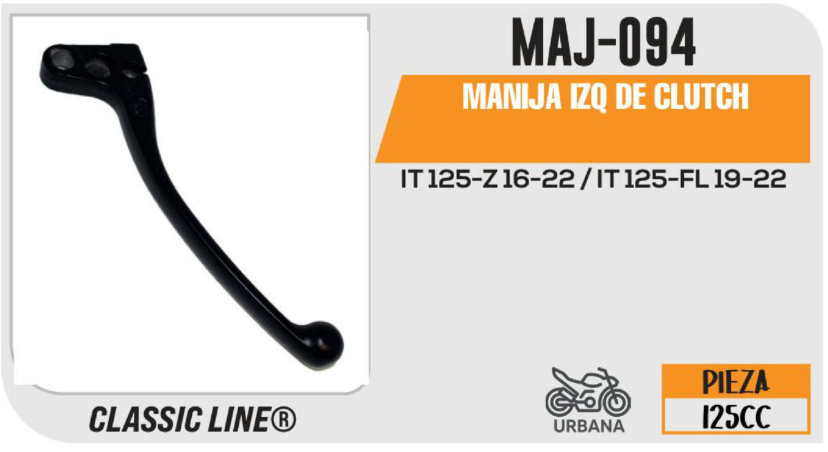 MANIJA IZQUIERDA DE CLUTCH NEGRA