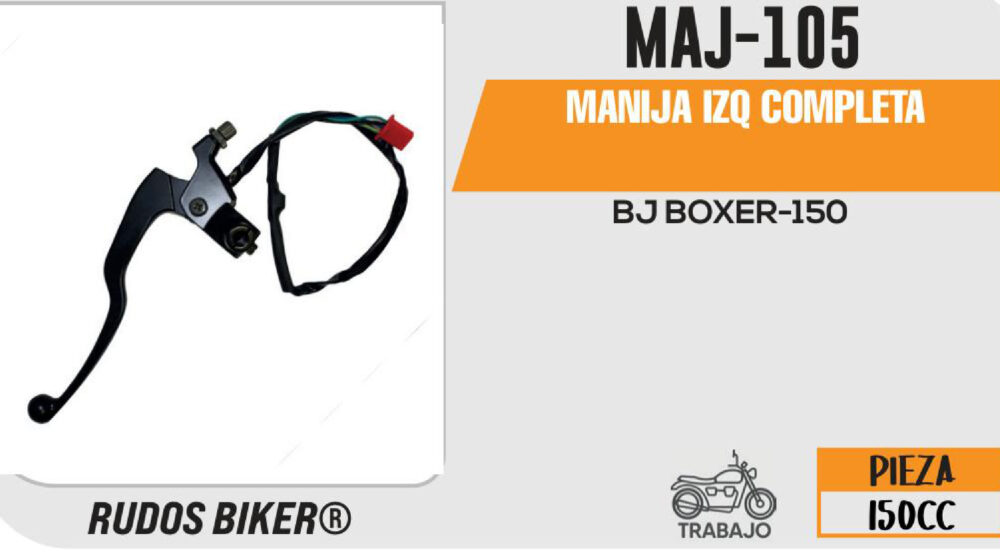 MANIJA IZQUIERDA DE CLUTCH COMPLETA NEGRA