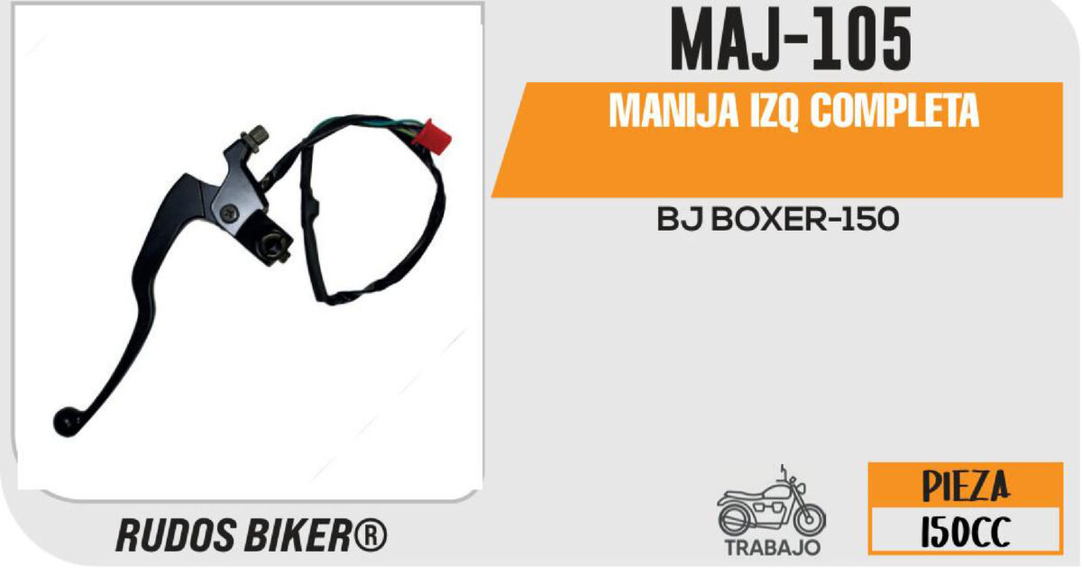 MANIJA IZQUIERDA DE CLUTCH COMPLETA NEGRA