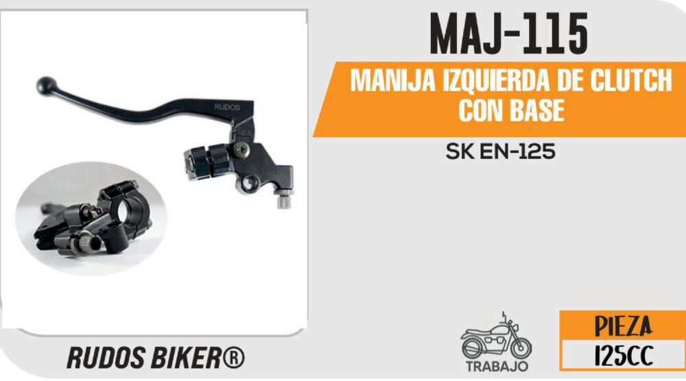MANIJA IZQUIERDA DE CLUTCH C/BASE NEGRA