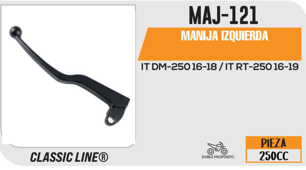 MANIJA IZQUIERDA DE CLUTCH NEGRA