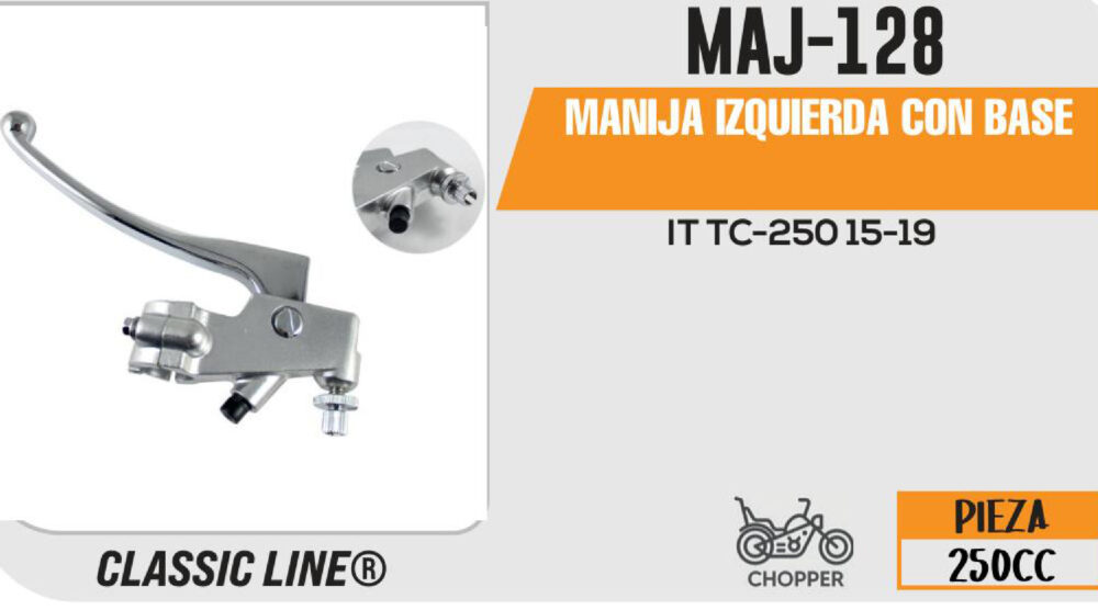 MANIJA IZQUIERDA DE CLUTCH C/BASE NEGRA