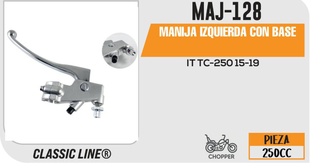 MANIJA IZQUIERDA DE CLUTCH C/BASE NEGRA