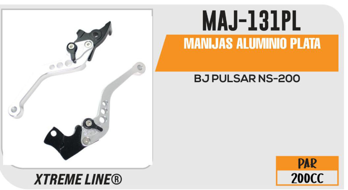 MANIJAS ALUMINIO PLATA