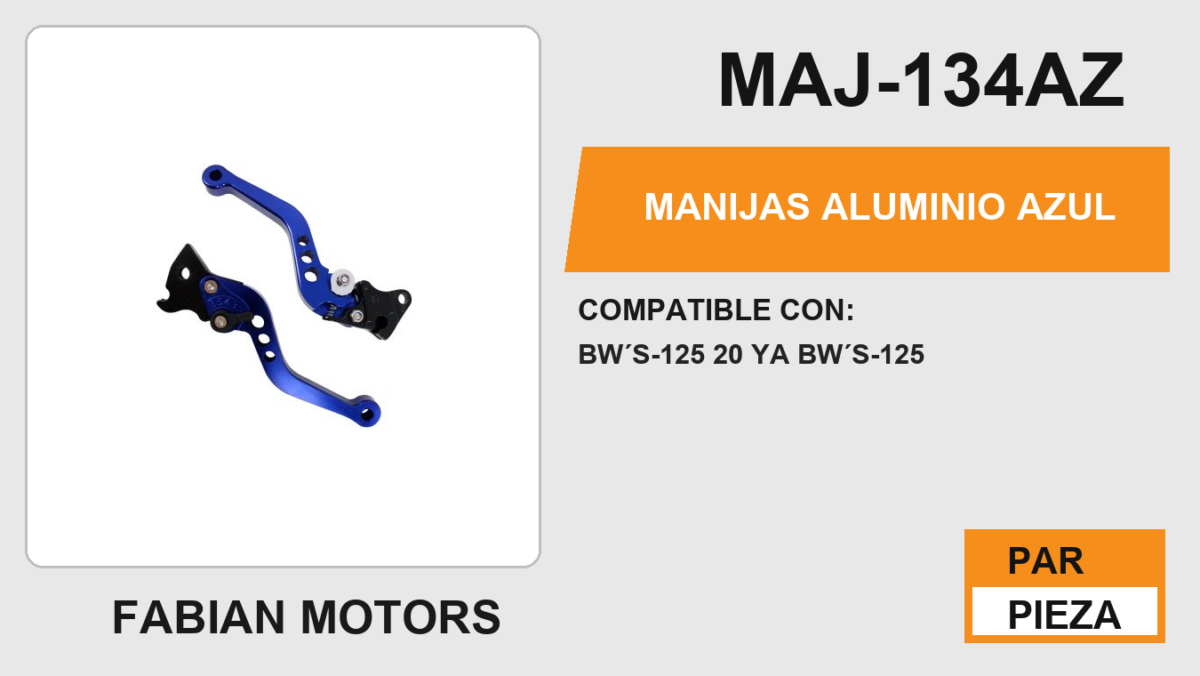 MANIJAS ALUMINIO AZUL
