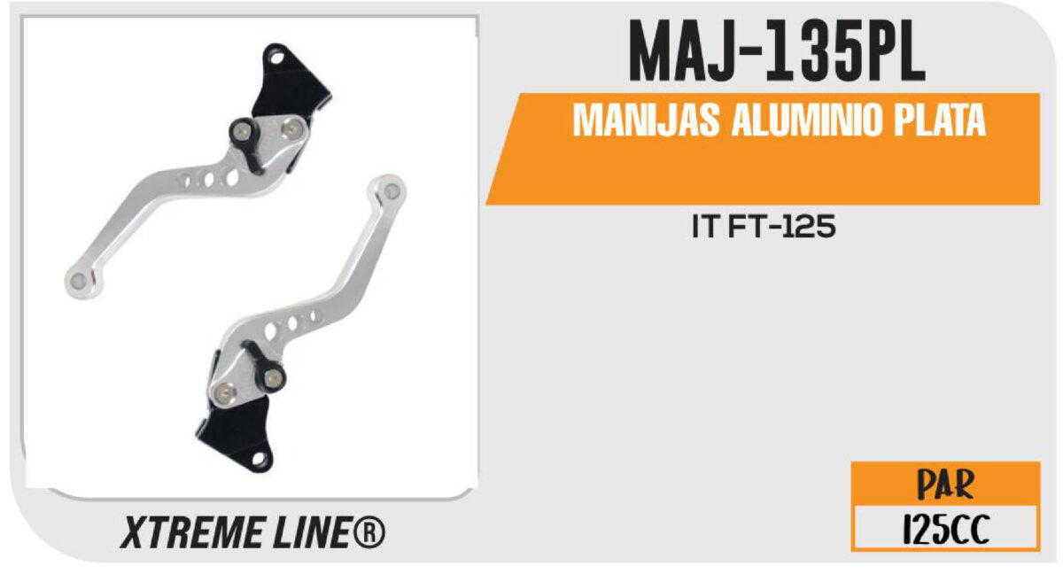 MANIJAS ALUMINIO PLATA