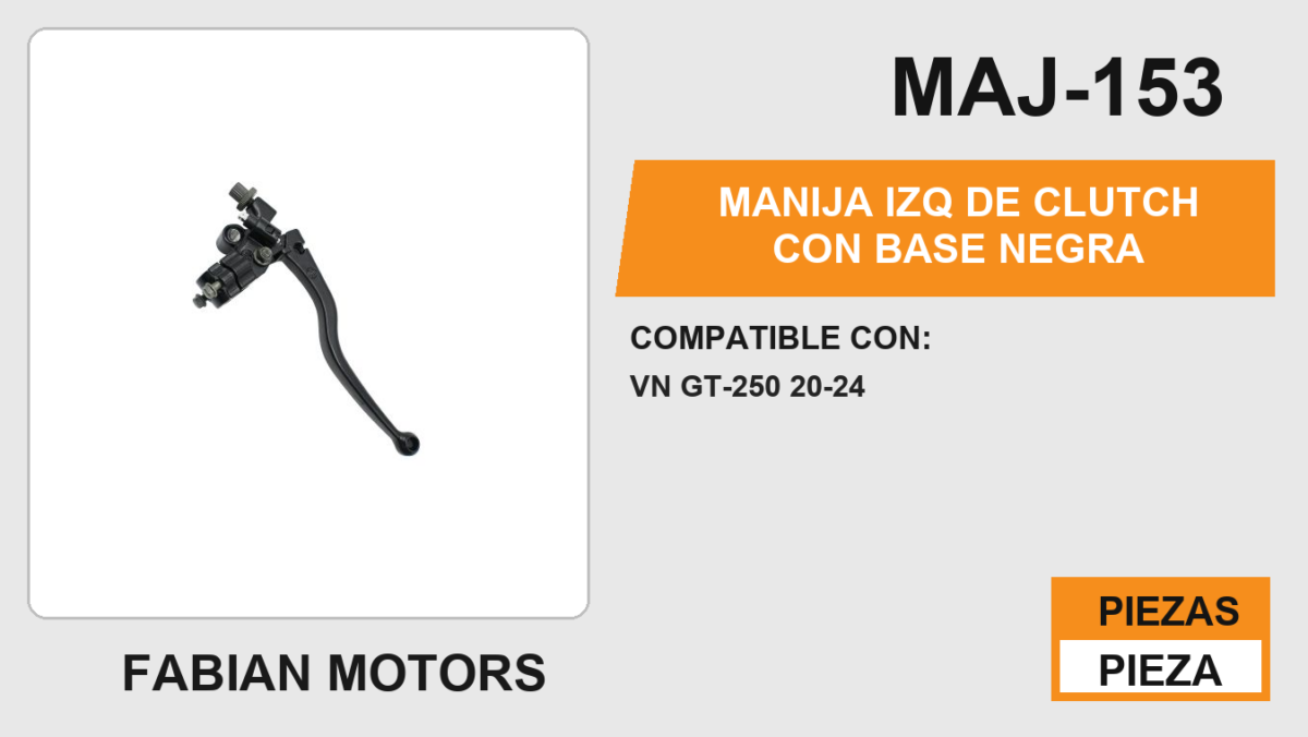 MANIJA IZQ DE CLUTCH CON BASE NEGRA