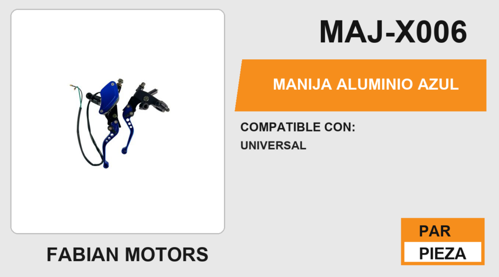 MANIJA ALUMINIO AZUL