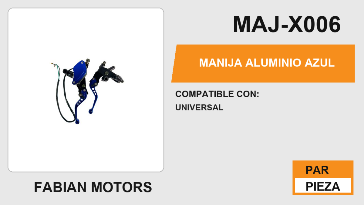 MANIJA ALUMINIO AZUL