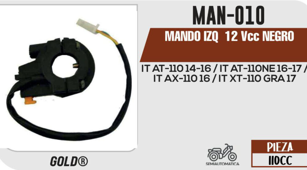 MANDO IZQUIERDO 12Vcc