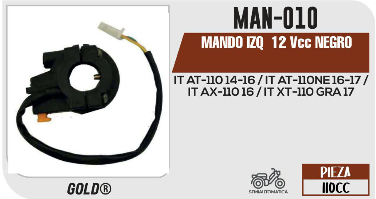 MANDO IZQUIERDO 12Vcc
