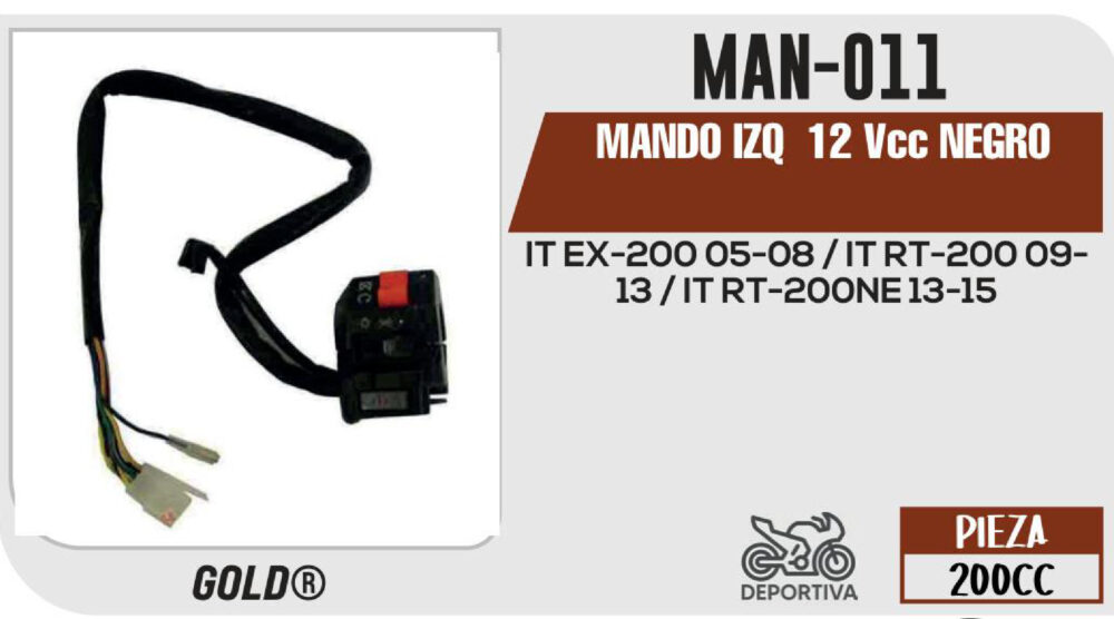 MANDO IZQUIERDO 12Vcc