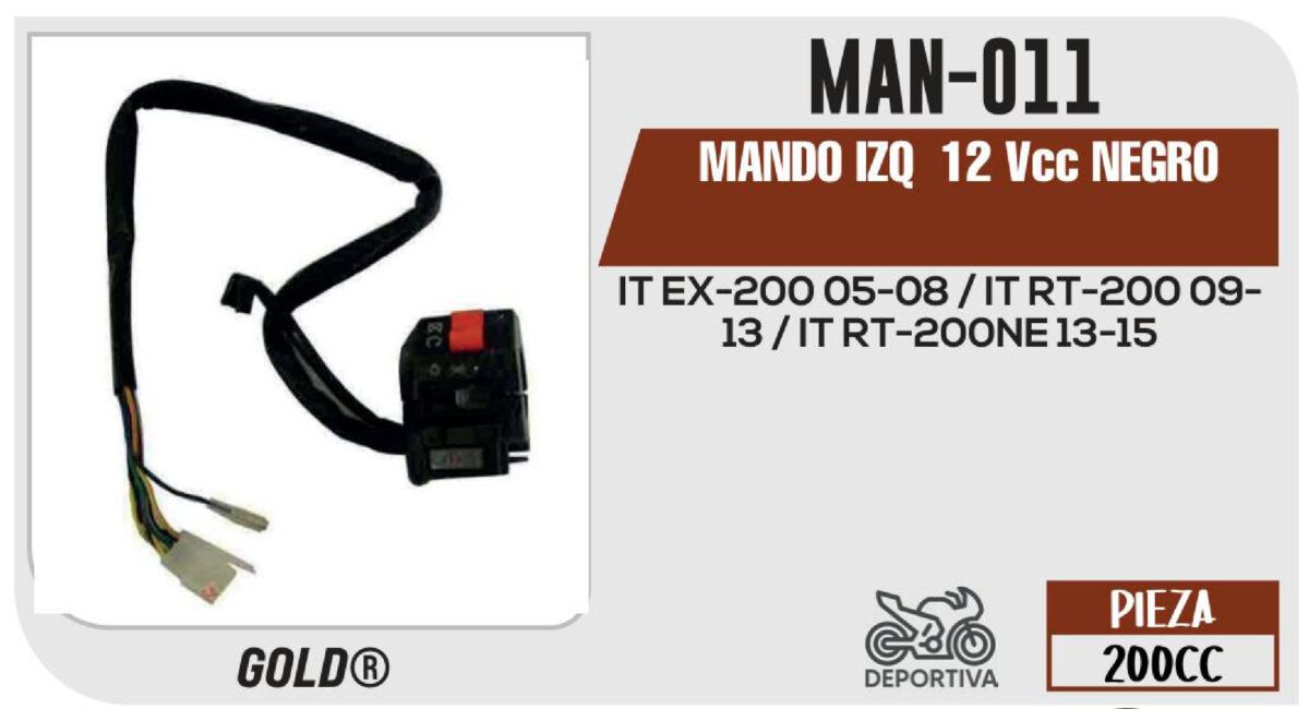 MANDO IZQUIERDO 12Vcc