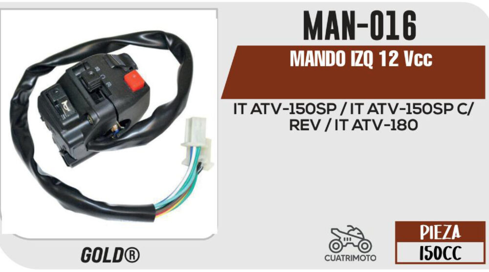 MANDO IZQUIERDO 12Vcc