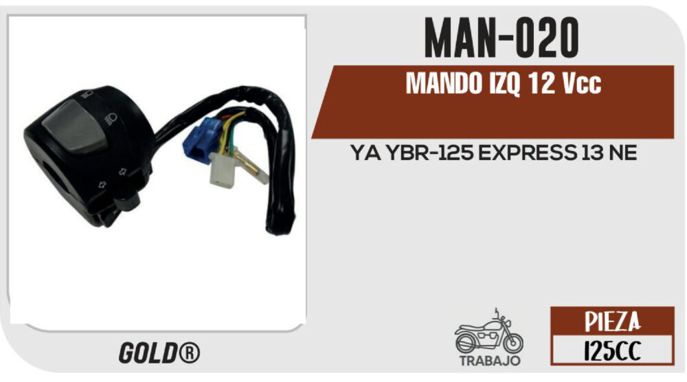 MANDO IZQUIERDO 12Vcc