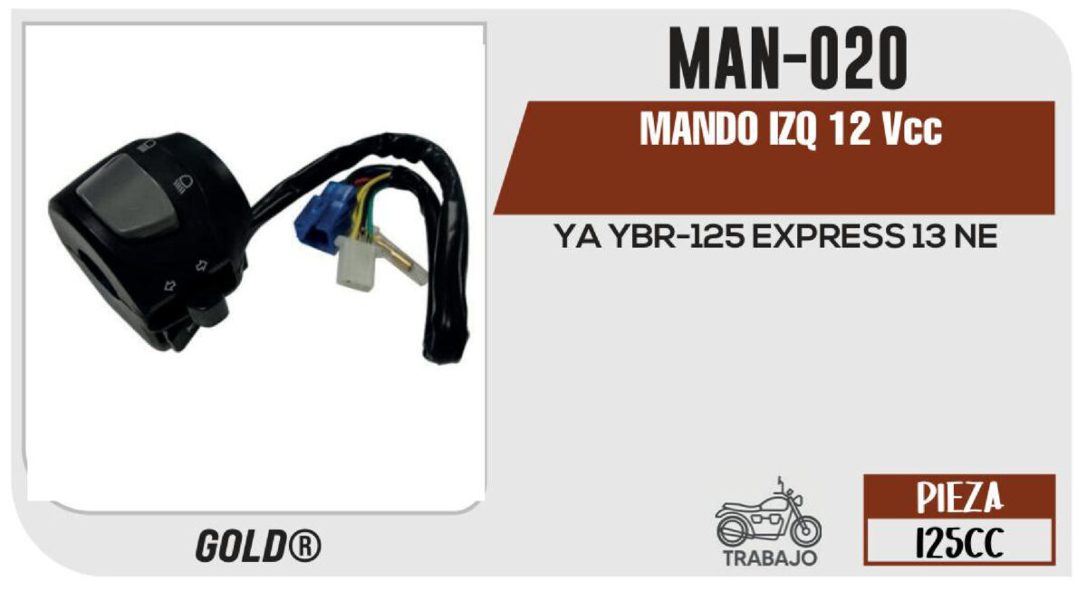 MANDO IZQUIERDO 12Vcc