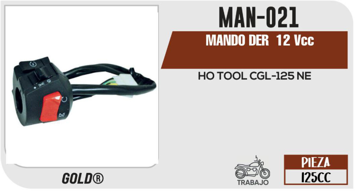 MANDO DERECHO 12Vcc