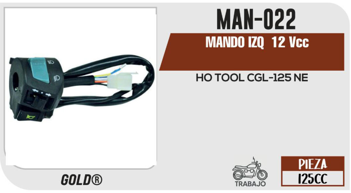 MANDO IZQUIERDO 12Vcc