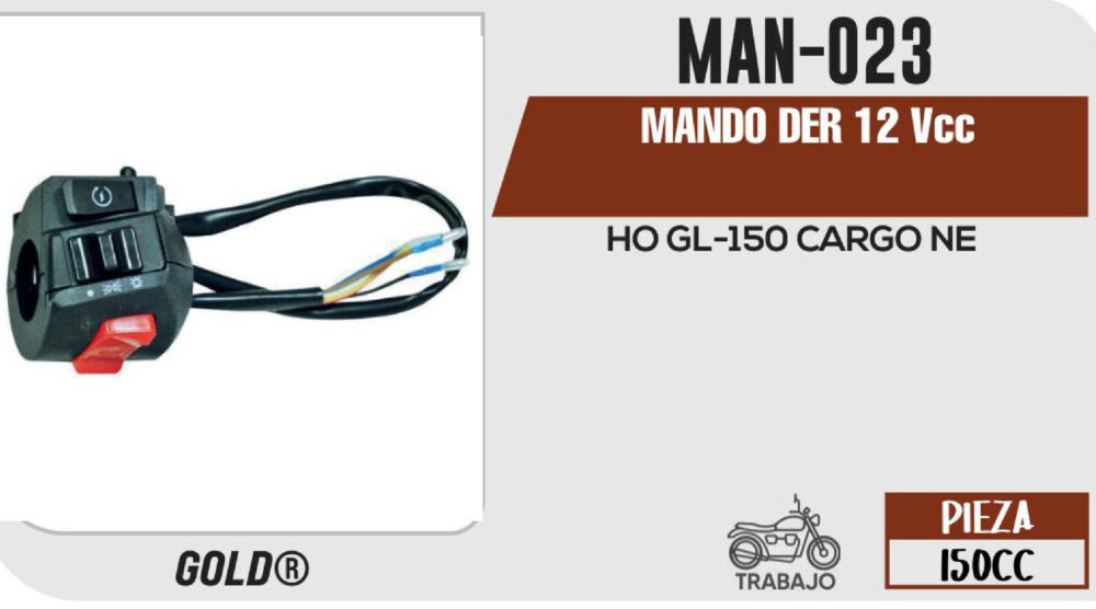 MANDO DERECHO 12Vcc