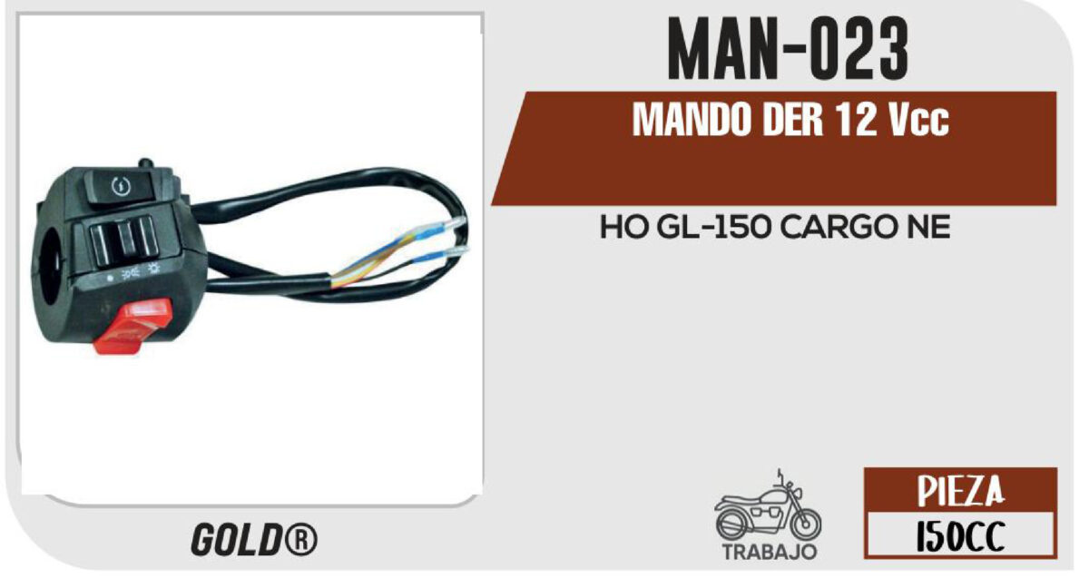 MANDO DERECHO 12Vcc