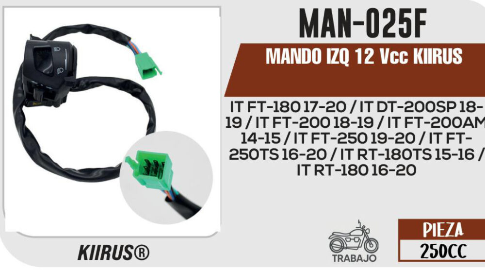 MANDO IZQ 12Vcc