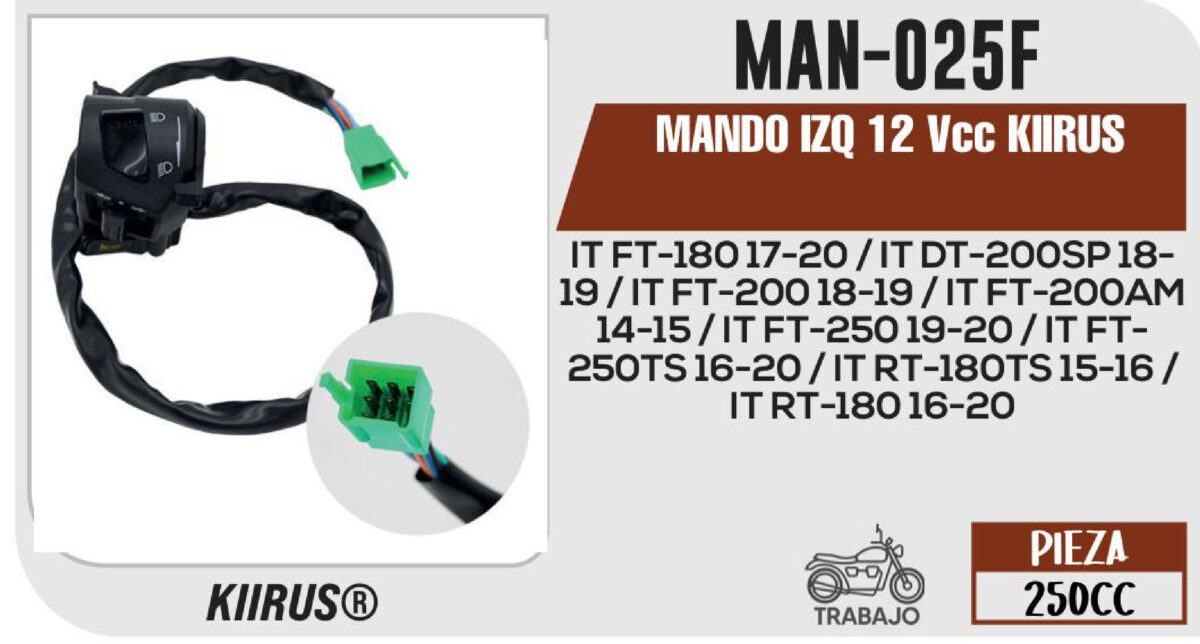 MANDO IZQ 12Vcc