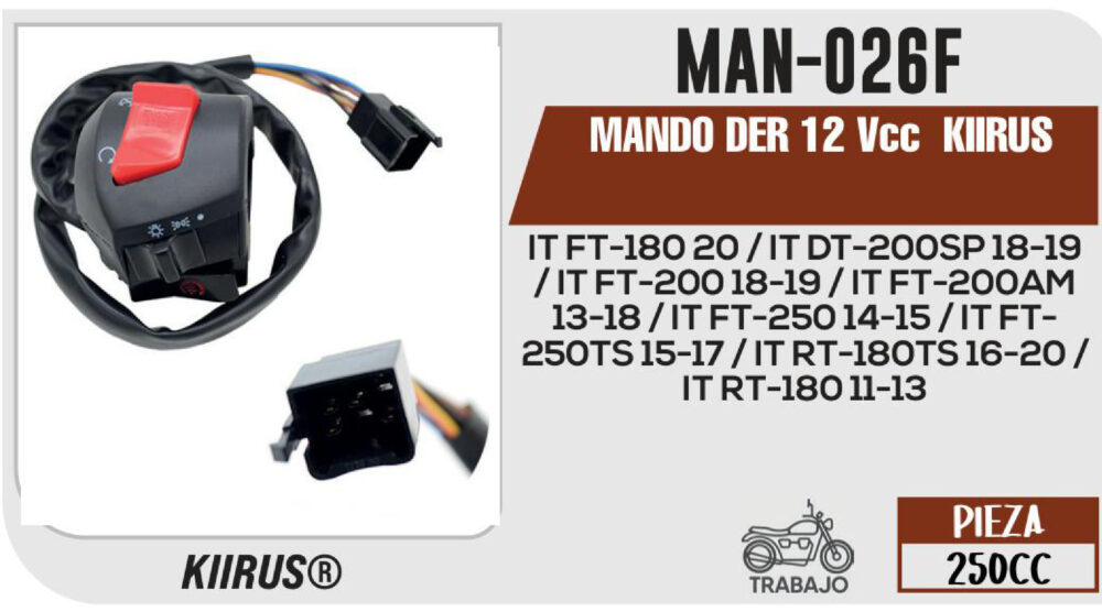MANDO DER 12Vcc