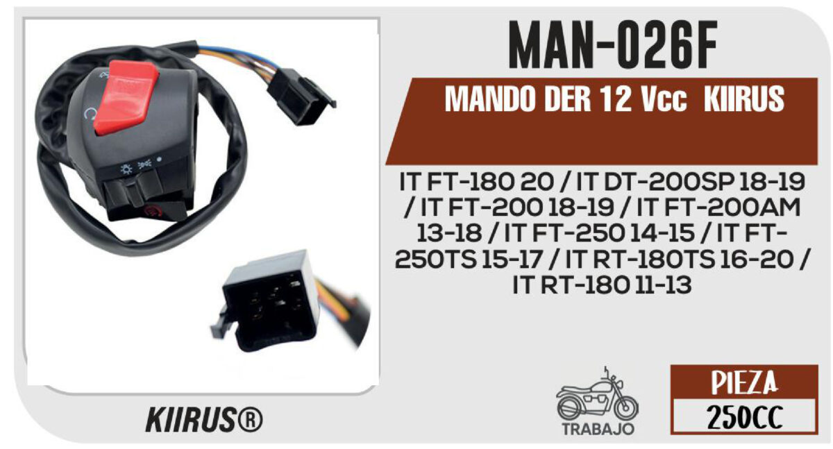 MANDO DER 12Vcc