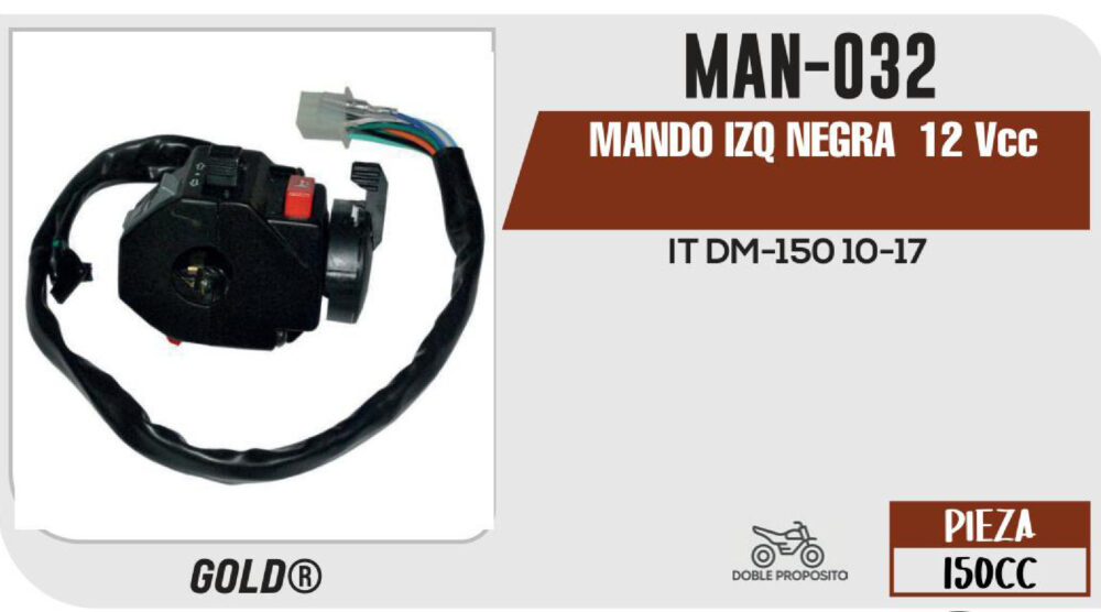 MANDO IZQUIERDO 12Vcc