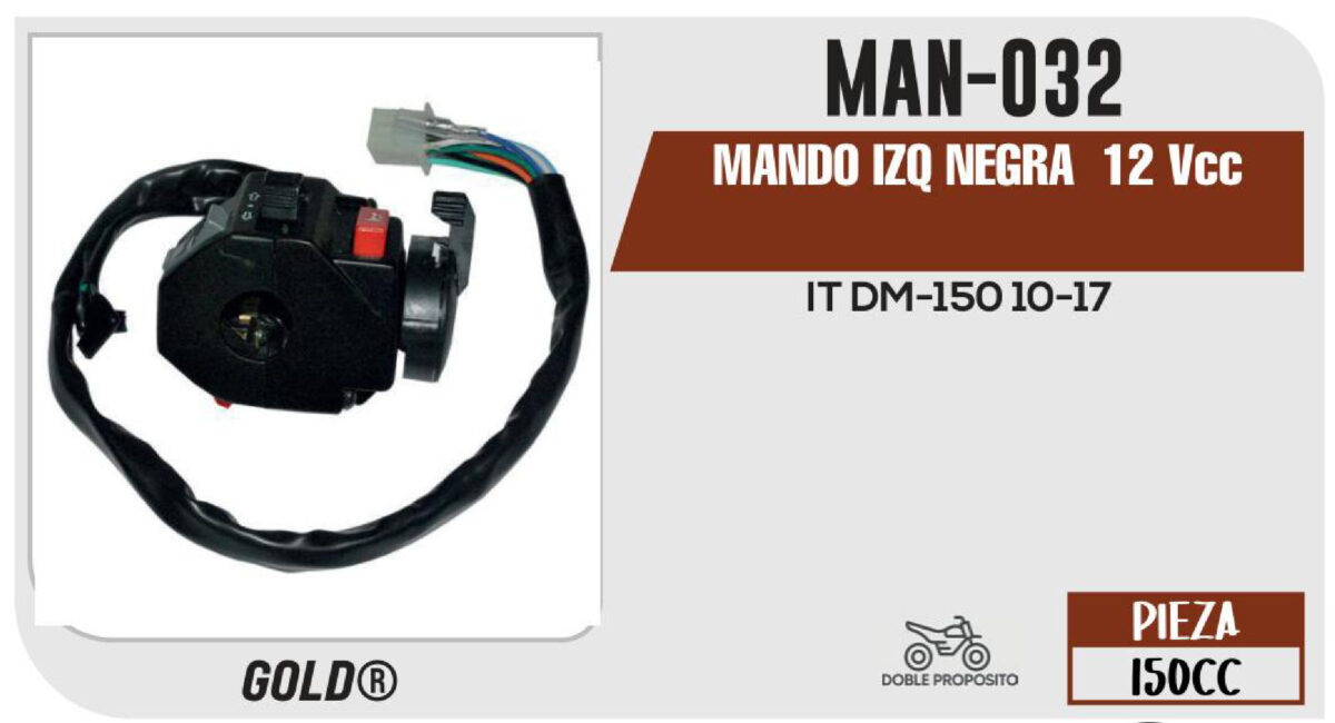 MANDO IZQUIERDO 12Vcc