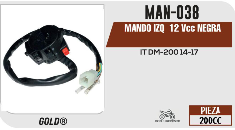 MANDO IZQUIERDO 12Vcc