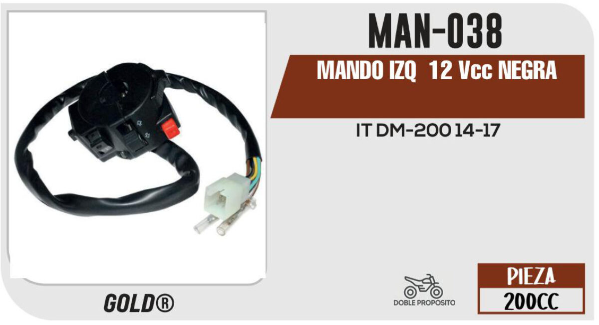 MANDO IZQUIERDO 12Vcc