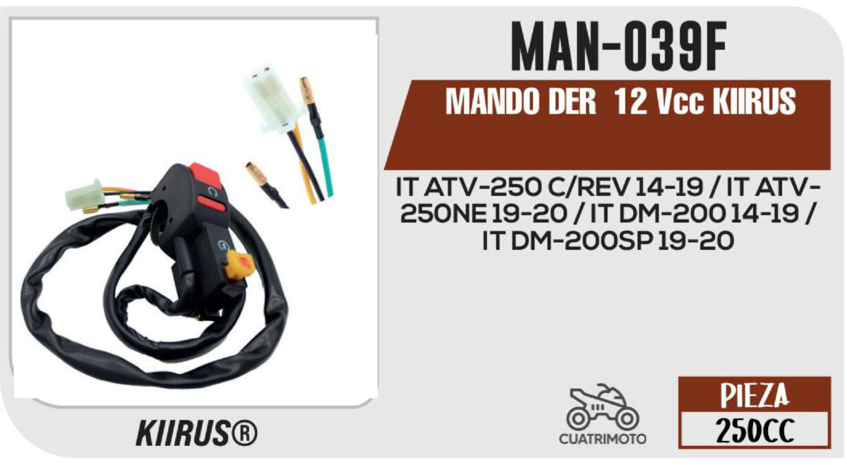 MANDO DER 12Vcc