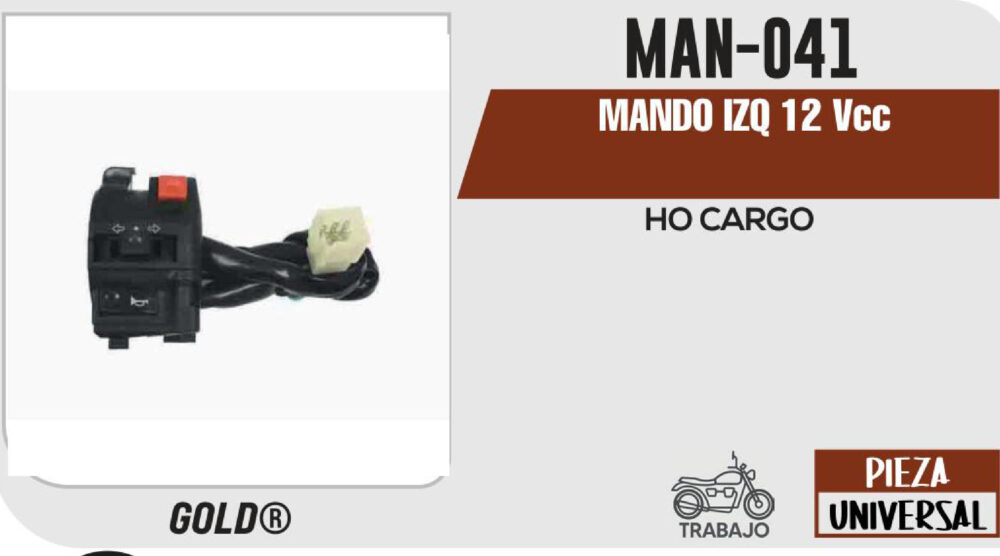 MANDO IZQUIERDO 12Vcc