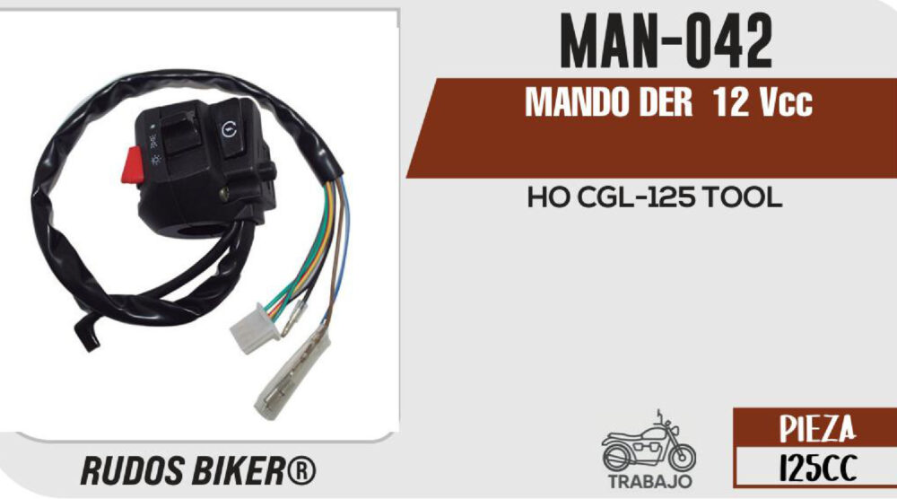 MANDO DERECHO 12Vcc