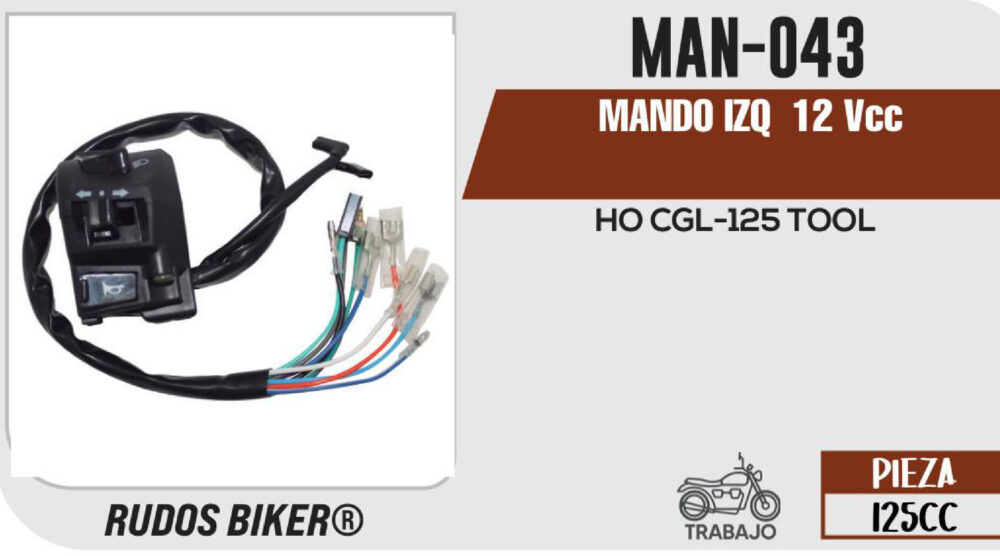 MANDO IZQUIERDO 12Vcc