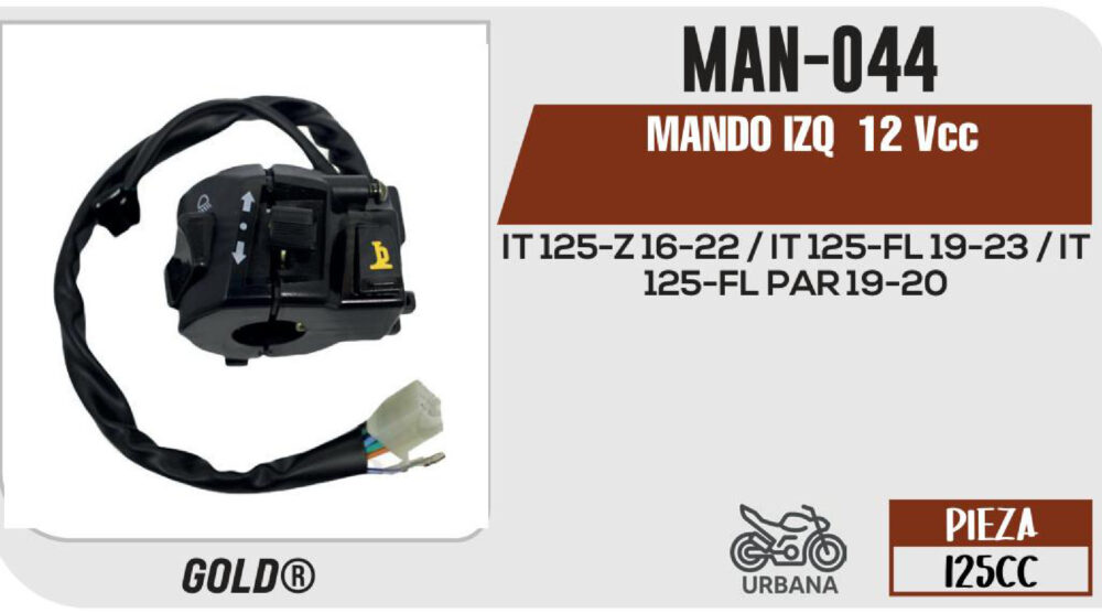 MANDO IZQUIERDO 12Vcc