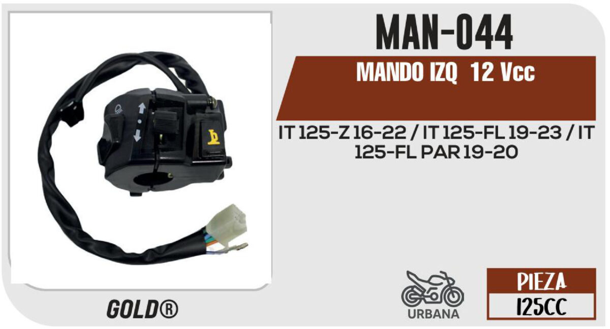 MANDO IZQUIERDO 12Vcc