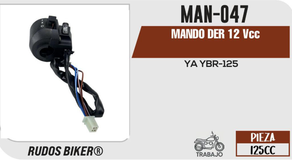 MANDO DERECHO 12Vcc