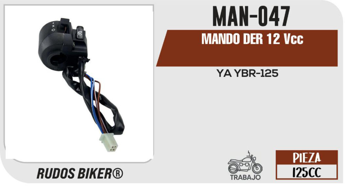 MANDO DERECHO 12Vcc