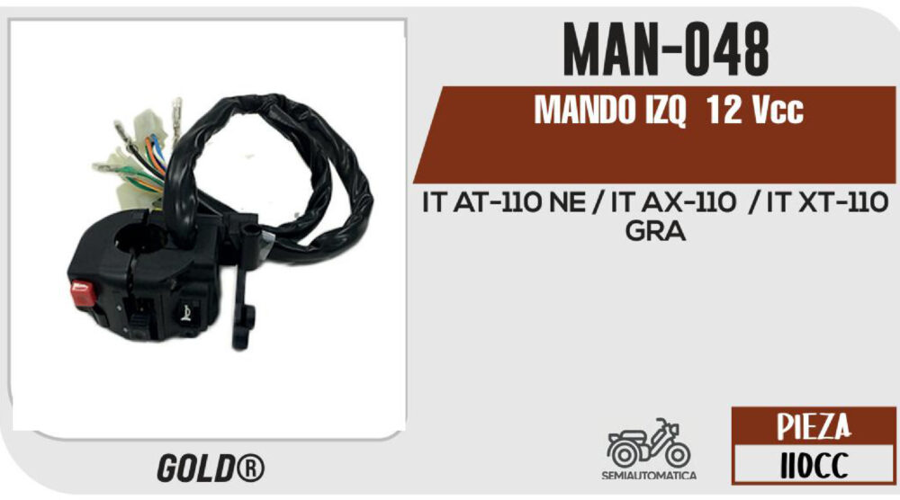 MANDO IZQUIERDO 12Vcc