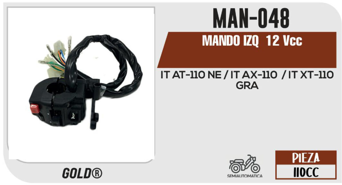 MANDO IZQUIERDO 12Vcc